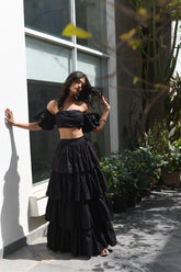 Poplin Black Beachwear